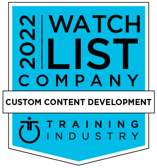 Training Industry Custom Content Development Watch List 2022 Logo